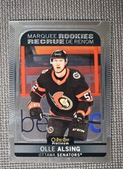 2021-22 O-Pee-Chee Platinum Marquee Rookies #256 Olle Alsing Senators